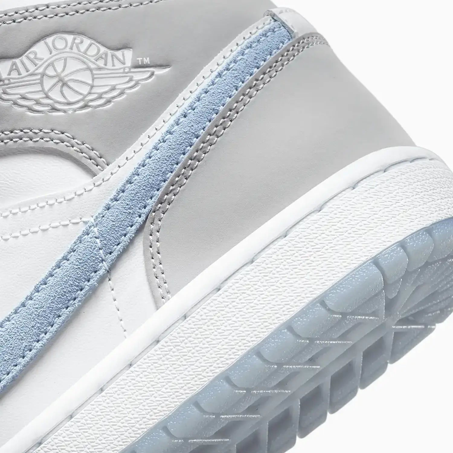 Women's Air Jordan 1 Mid "Wolf Grey Aluminum" Jordan - Tops and Bottoms USA