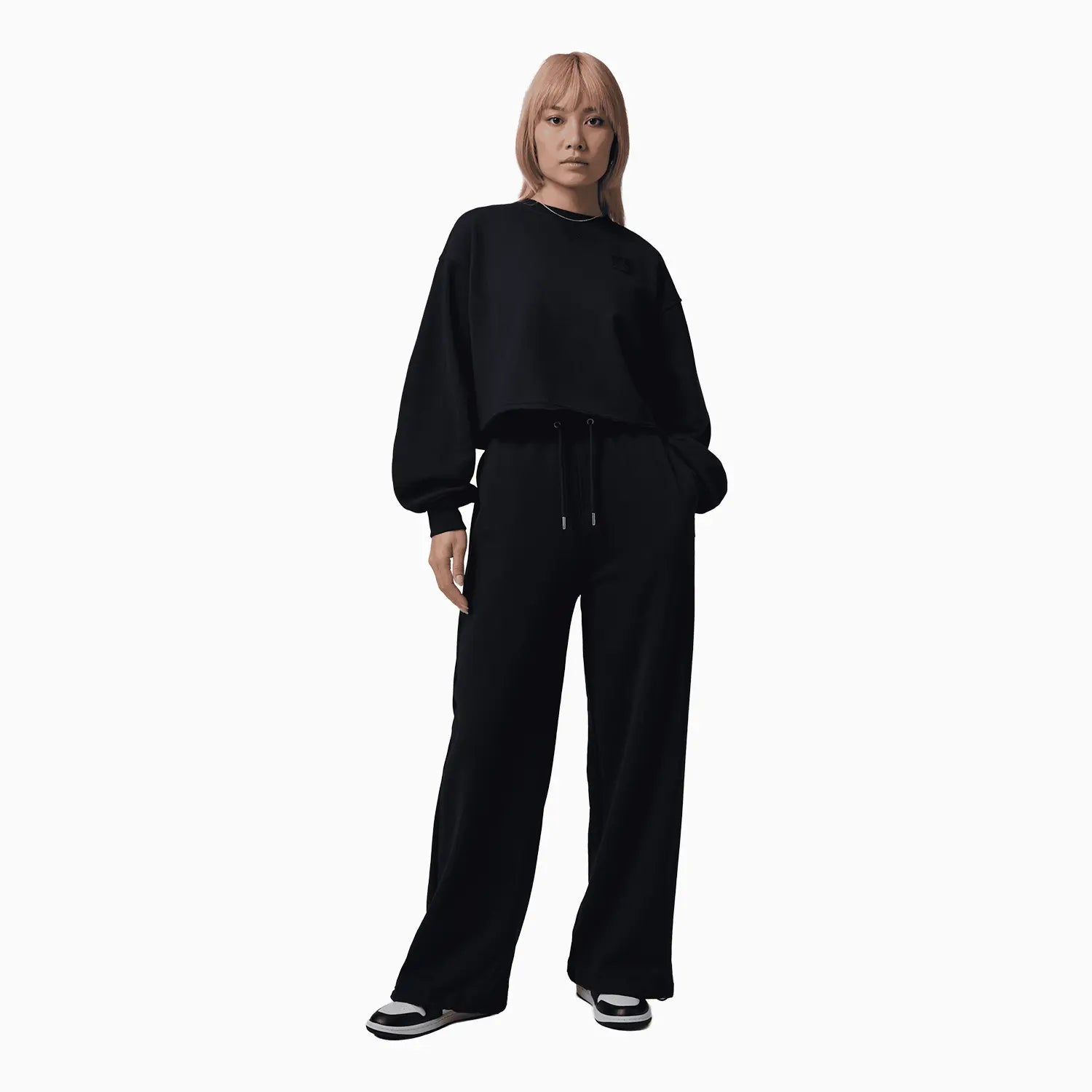 Women's Flight Cropped Fleece Open-Hem Outfit