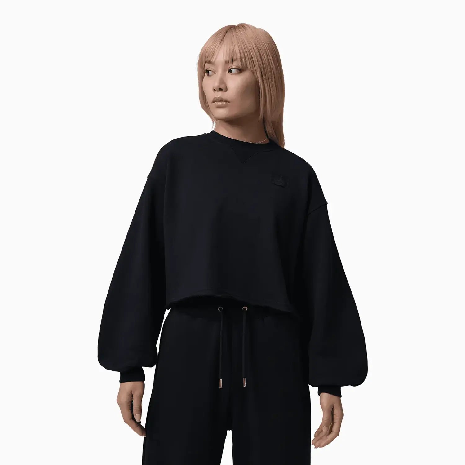 Women's Flight Cropped Fleece Open-Hem Outfit