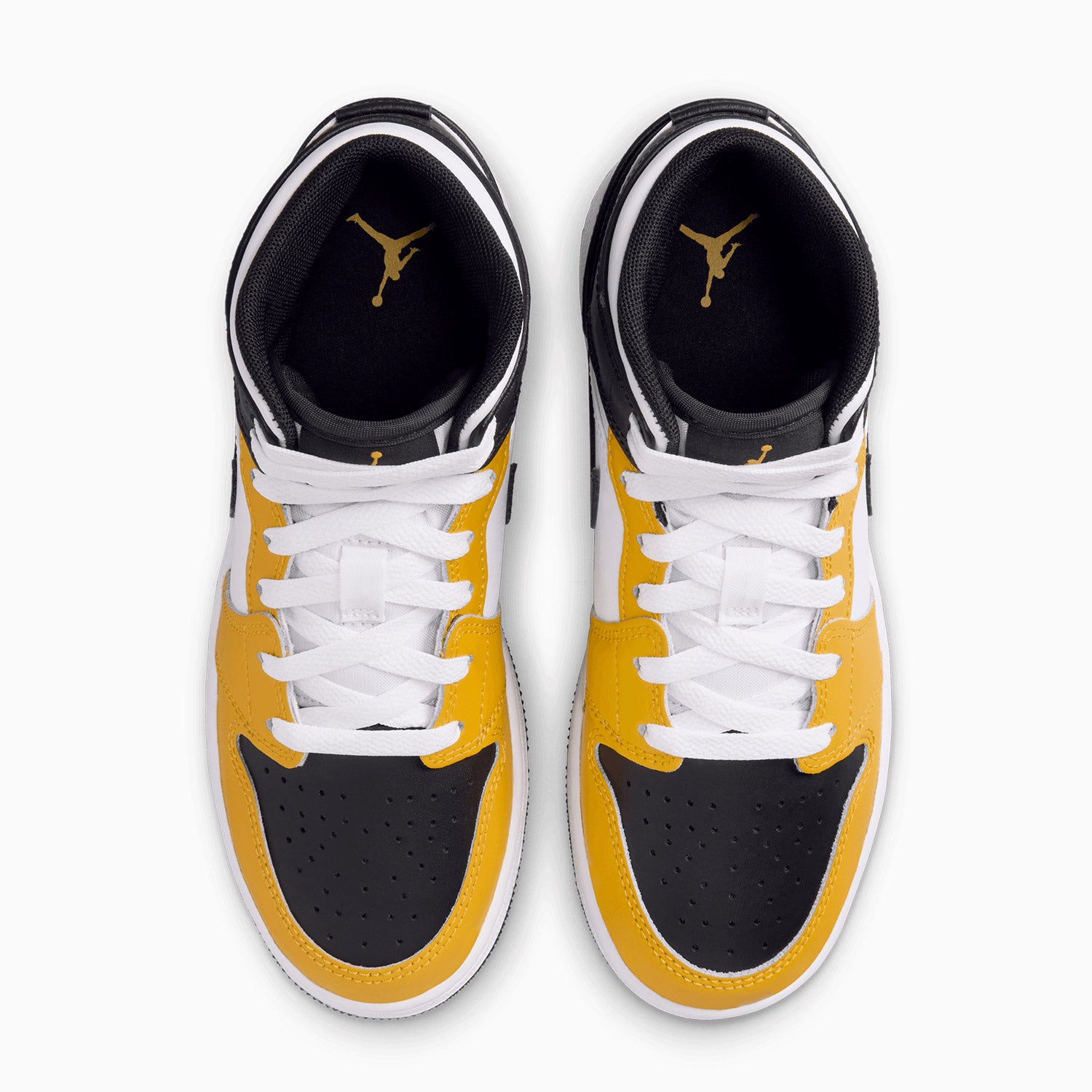 Kid's Air Jordan 1 Mid "Yellow Ochre" Grade School
