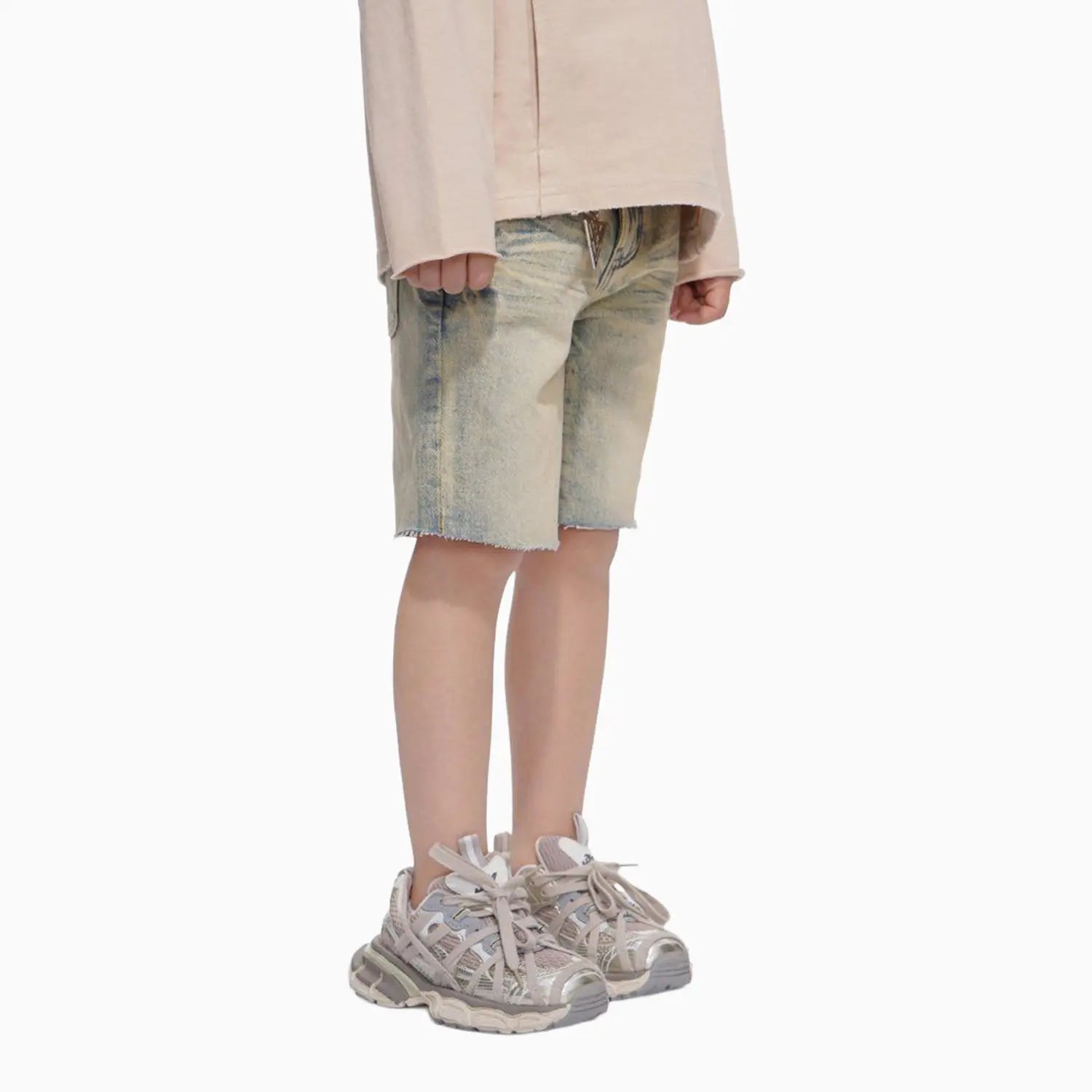 Kid's Denim Vintage Wash Shorts Valabasas - Tops and Bottoms USA