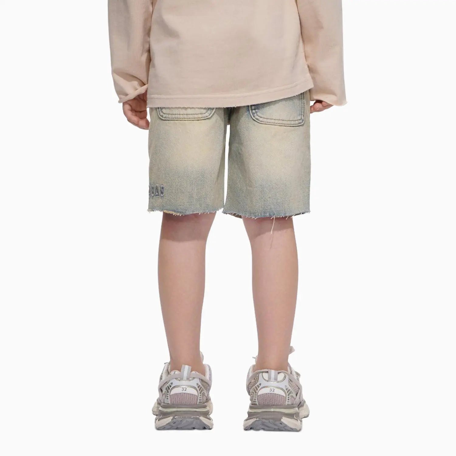 Kid's Denim Vintage Wash Shorts Valabasas - Tops and Bottoms USA