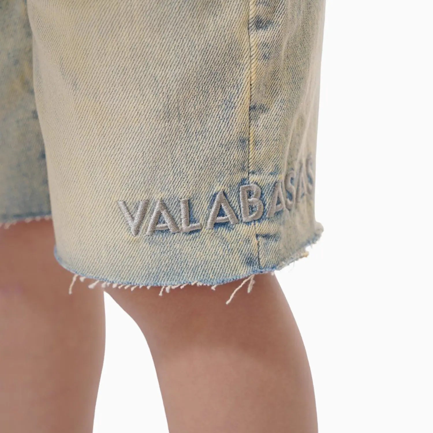 Kid's Denim Vintage Wash Shorts Valabasas - Tops and Bottoms USA