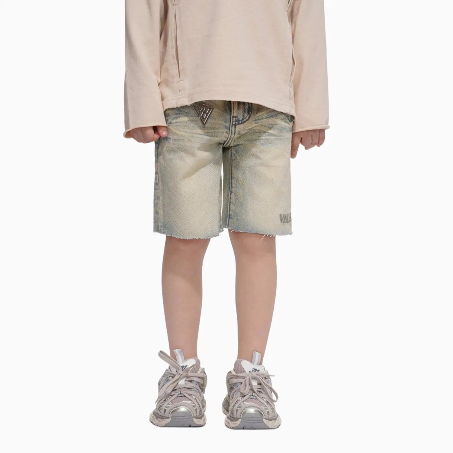 Kid's Denim Vintage Wash Shorts Valabasas - Tops and Bottoms USA