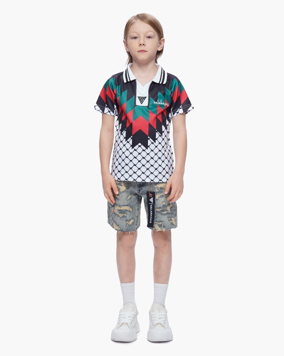 Kid's Incise Denim Shorts