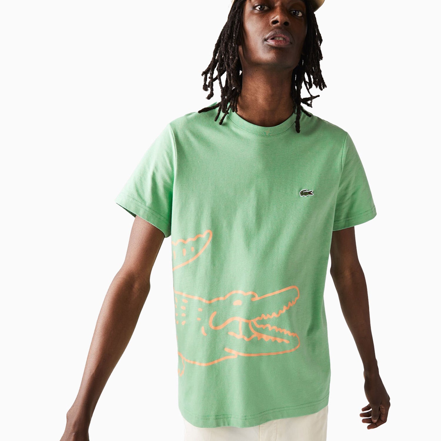 Lacoste Crocodile Print Lacoste T Shirt Round Neck Buy Lacoste