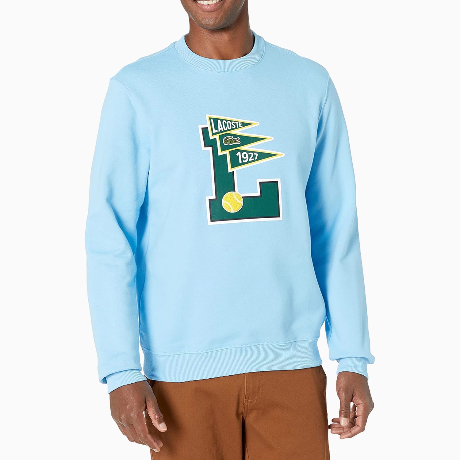 Men's Pennants L Badge Cotton Fleece Crew Neck Sweatshirt