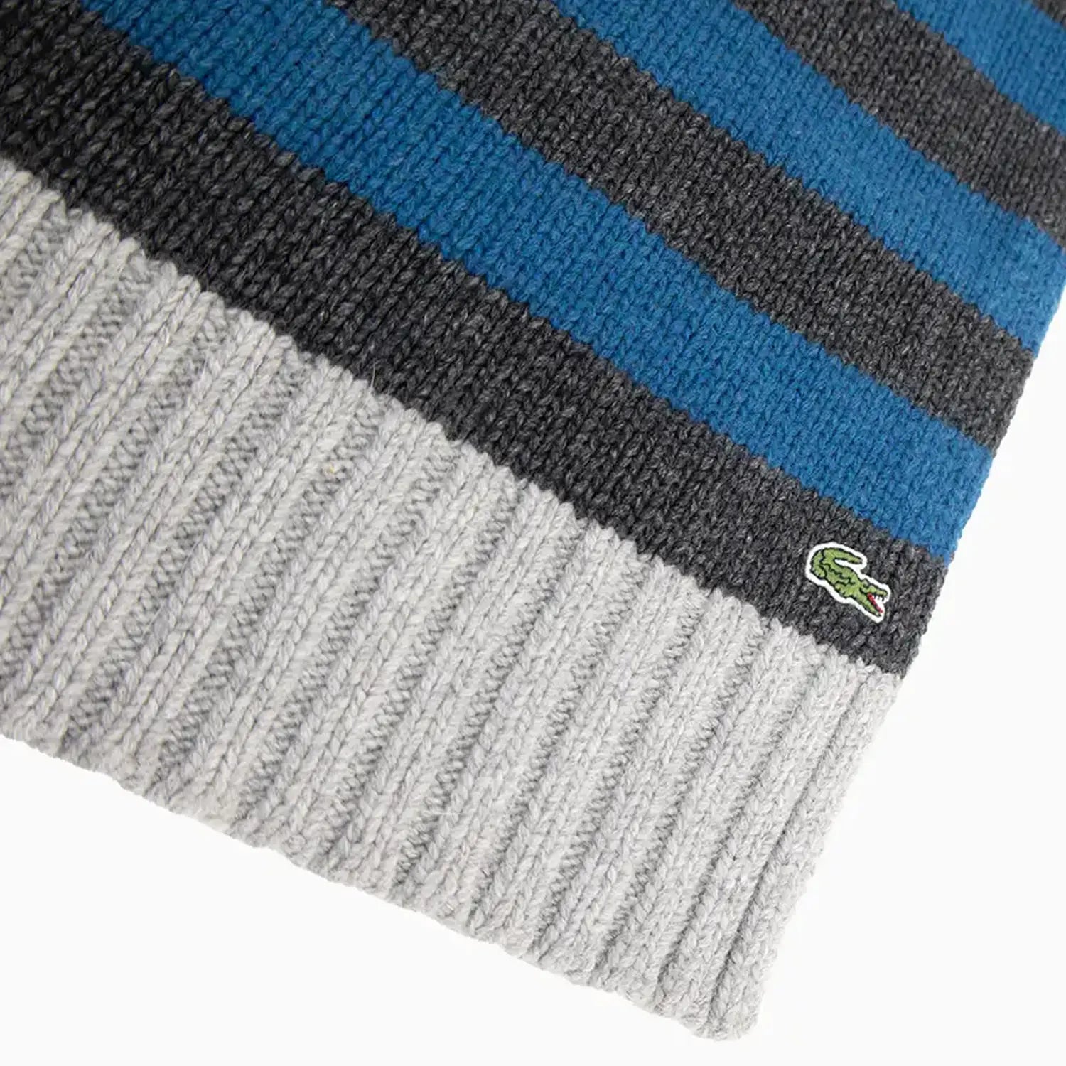 Ribbed Crocodile Wool Scarf