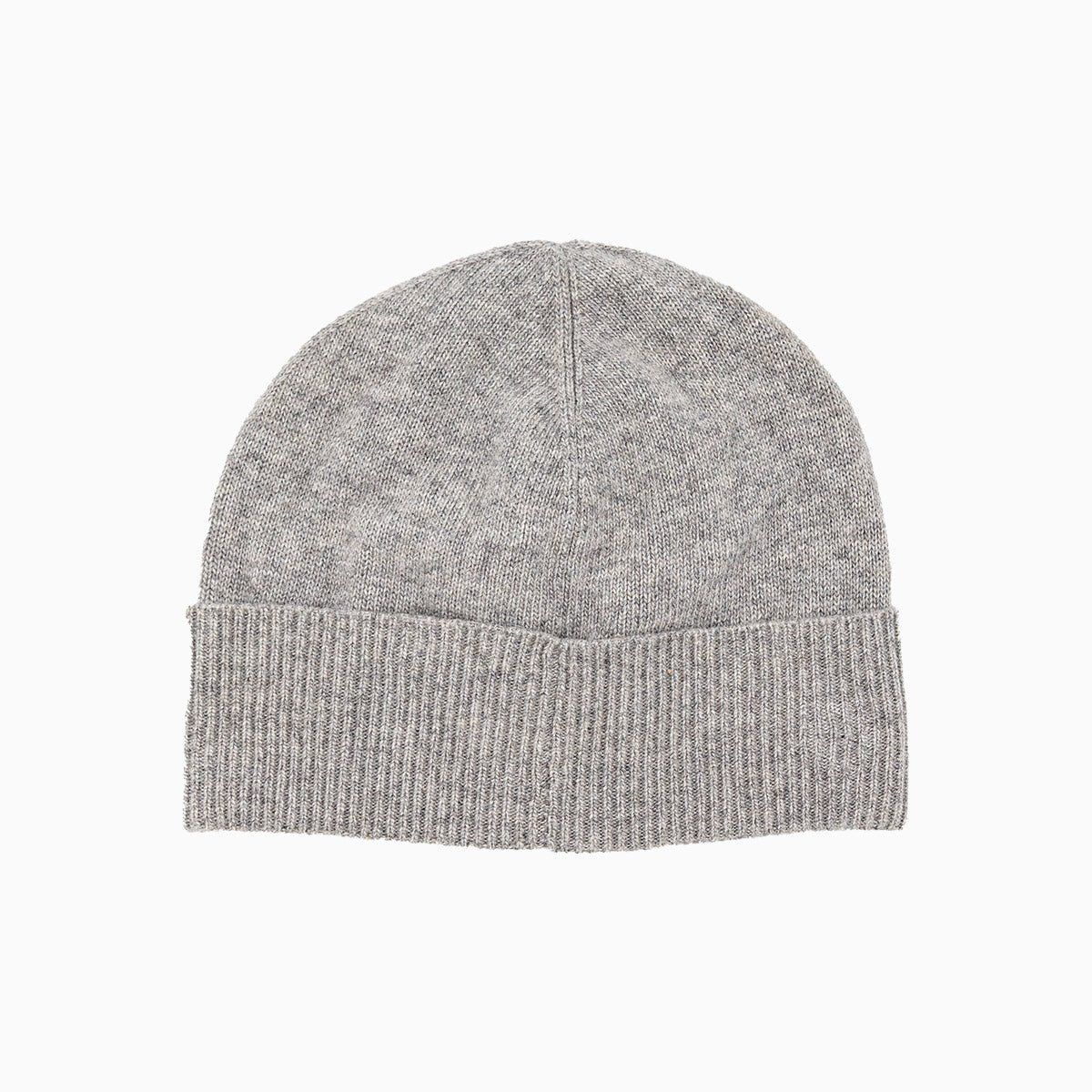 Ribbed Wool Knit Beanie Hat