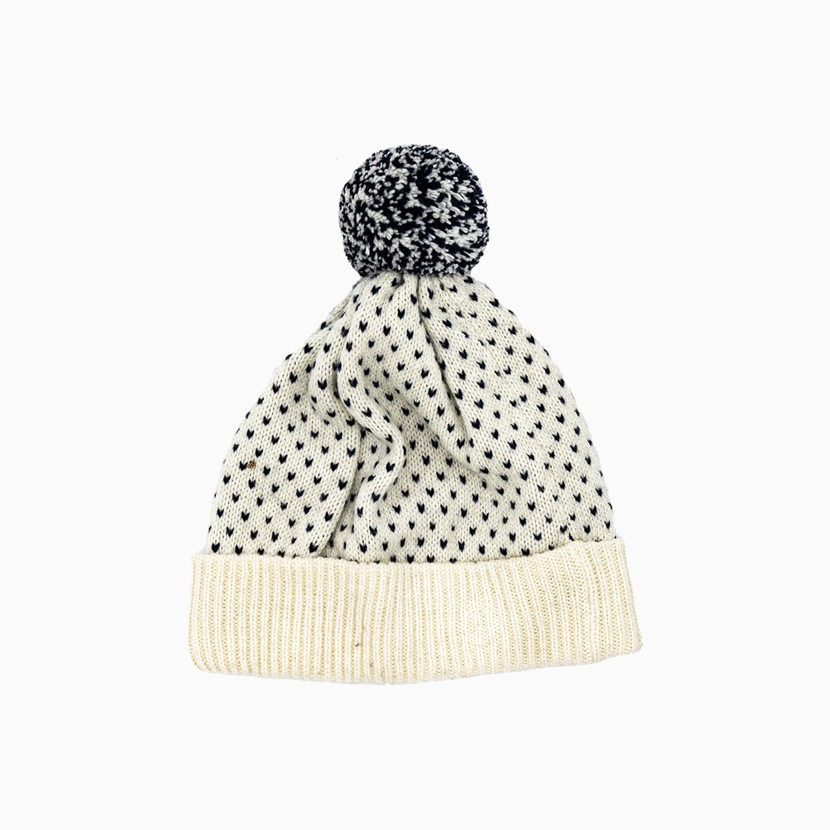 Lacoste Wool Logo Toboggan Beanie Hat With Pompom Lacoste - Tops and Bottoms USA