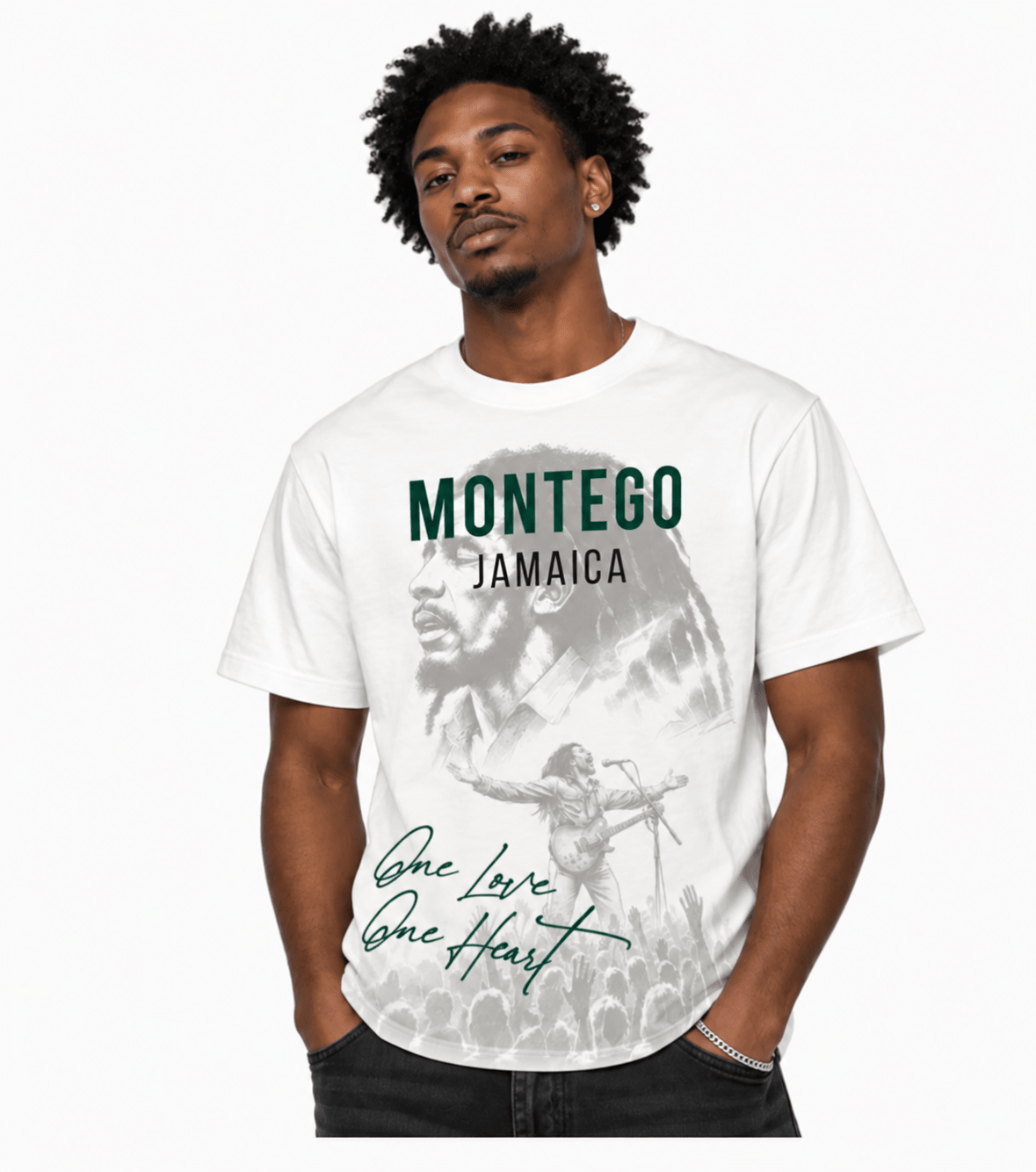 Men's Bob Marley Graphic T-Shirt Luxe - Tops and Bottoms USA
