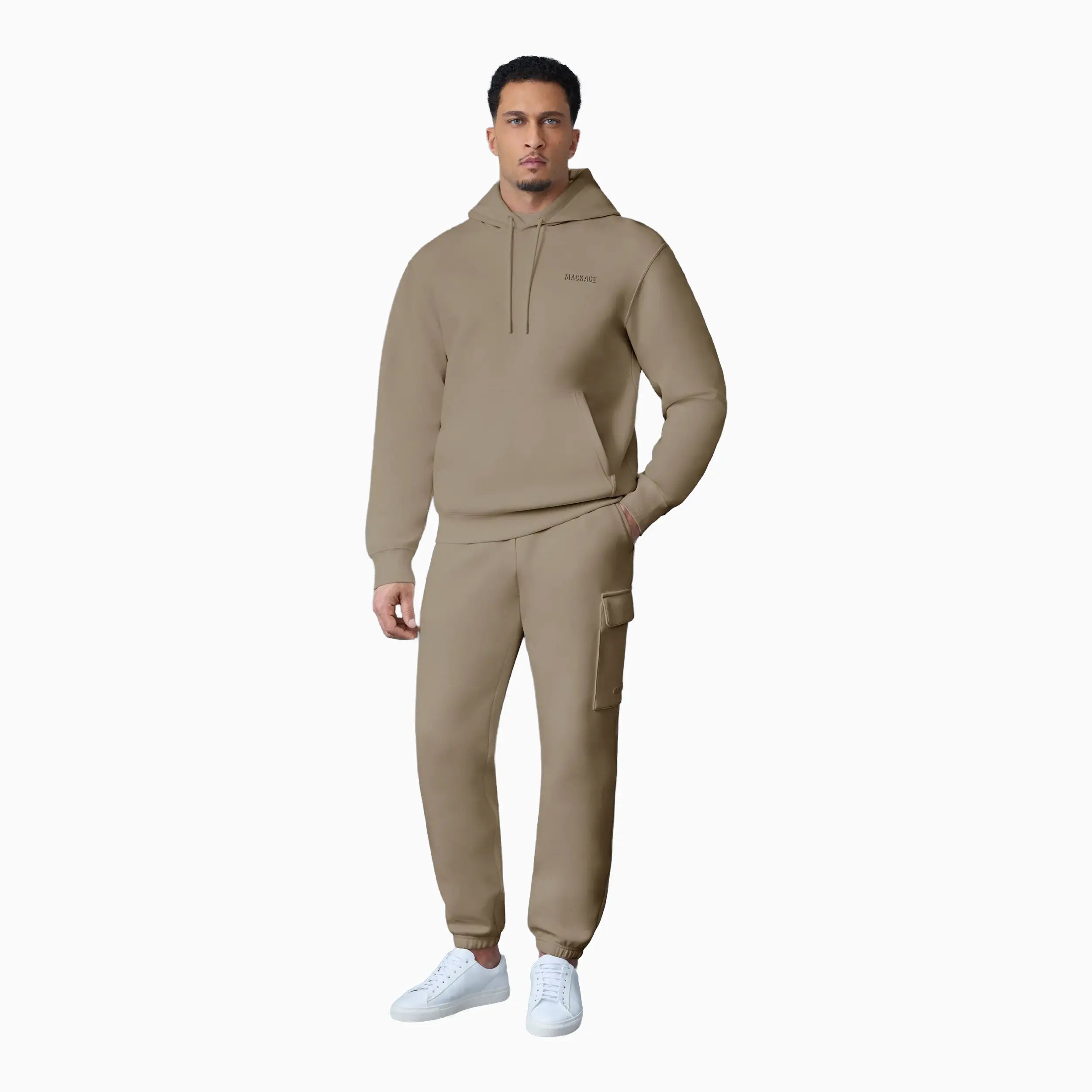 KOLTON Double-Face Jersey Logo Hoodie Mackage - Tops and Bottoms USA