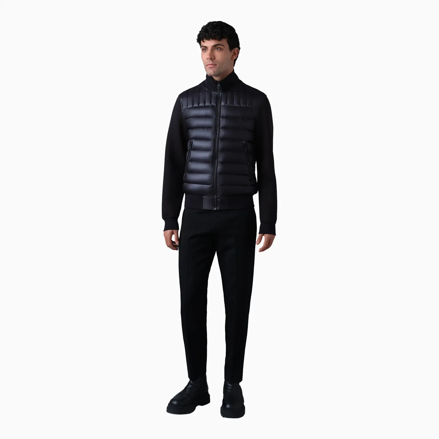 Men's COLLIN - R Nano Down Mixed Media Bomber Jacket Mackage - Tops and Bottoms USA
