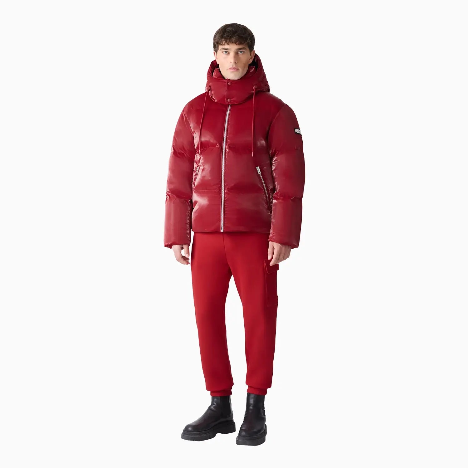 Men's KENT-GLO High-Gloss Hooded Down Jacket