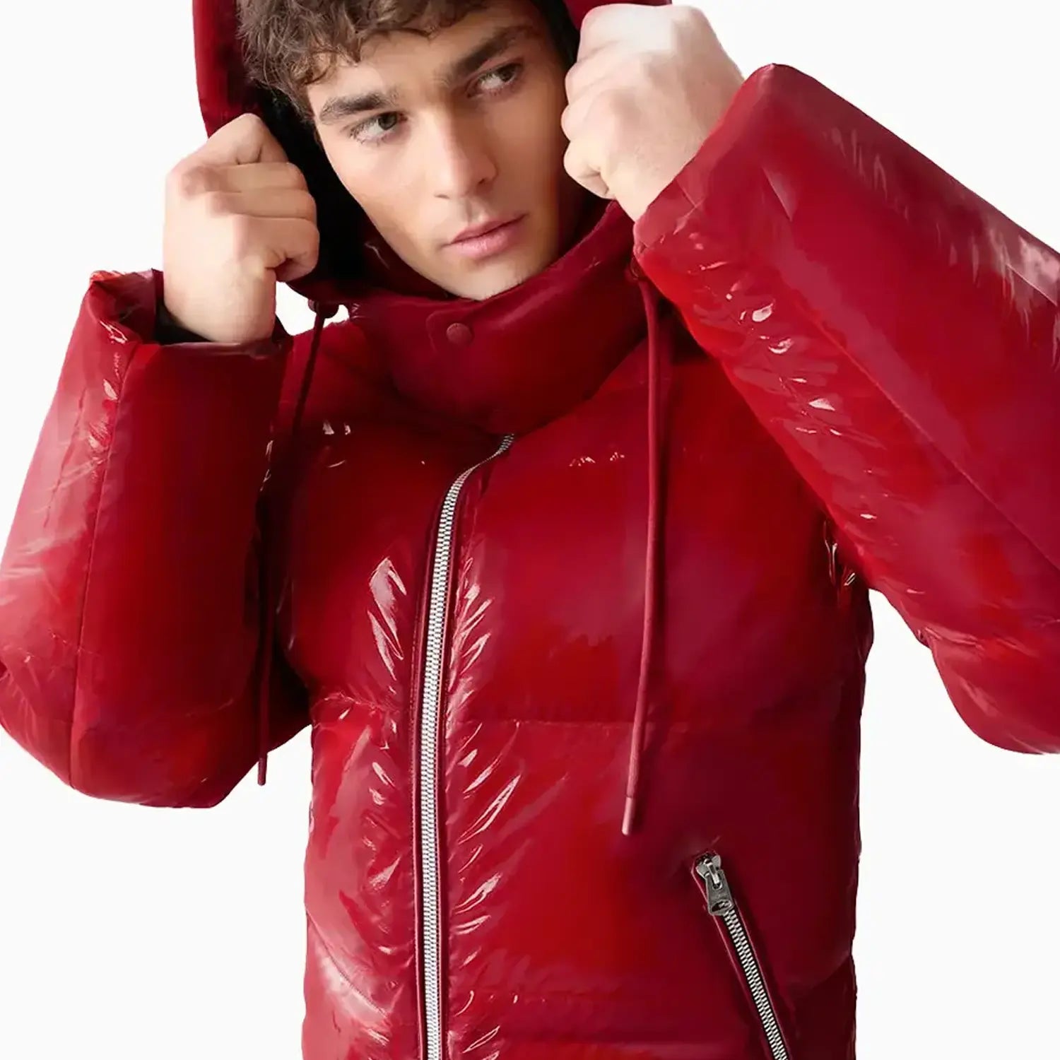 Men's KENT-GLO High-Gloss Hooded Down Jacket