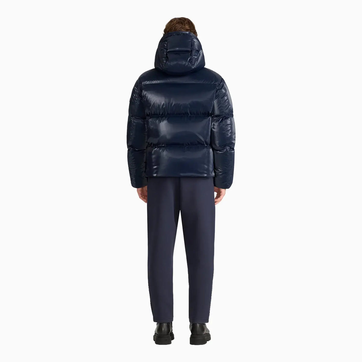 Men's KENT-GLO High-Gloss Removable Hooded Down Jacket