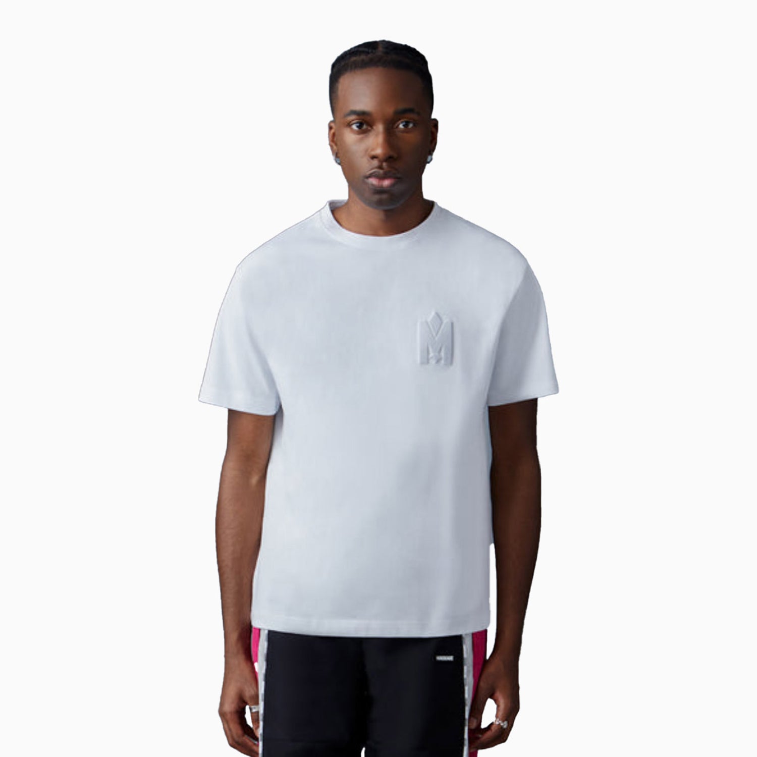 Mackage Men TEE-R Tee-shirt with Mackage silicone logo Leaf Navy