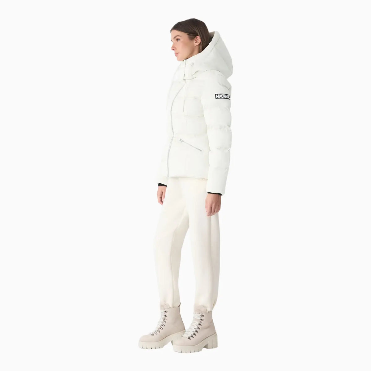 Women's MADALYN-GLO High-Gloss Down Jacket With Removable Hood