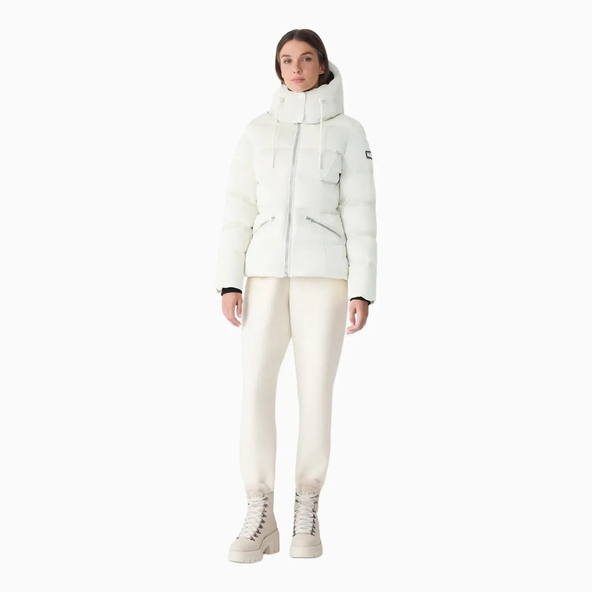 Women's MADALYN-GLO High-Gloss Down Jacket With Removable Hood