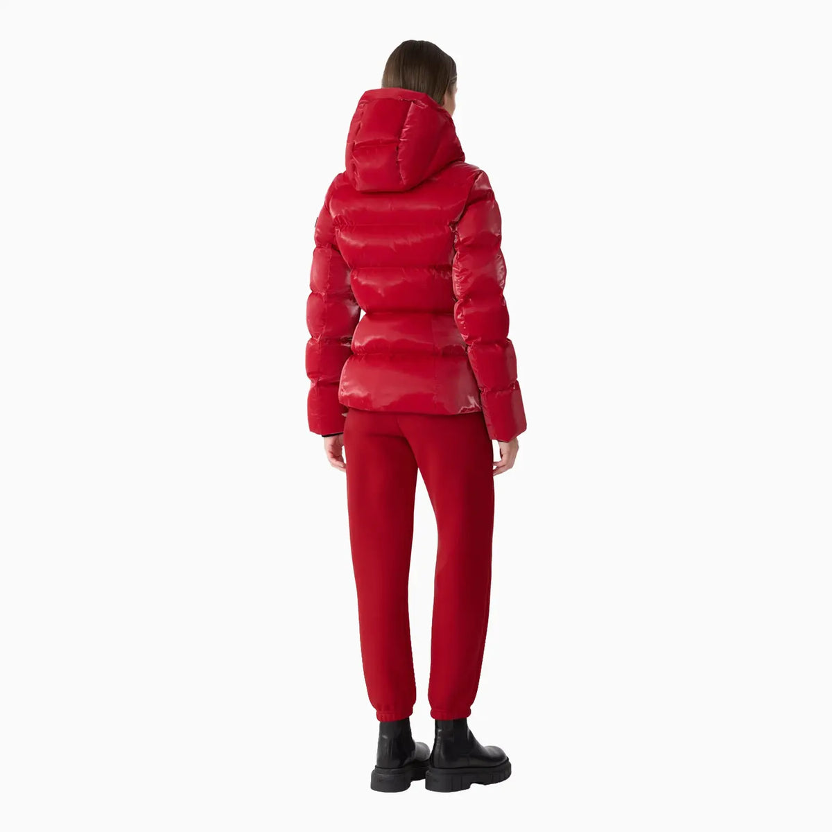 Women's MADALYN-GLO High-Gloss Down Jacket With Removable Hood