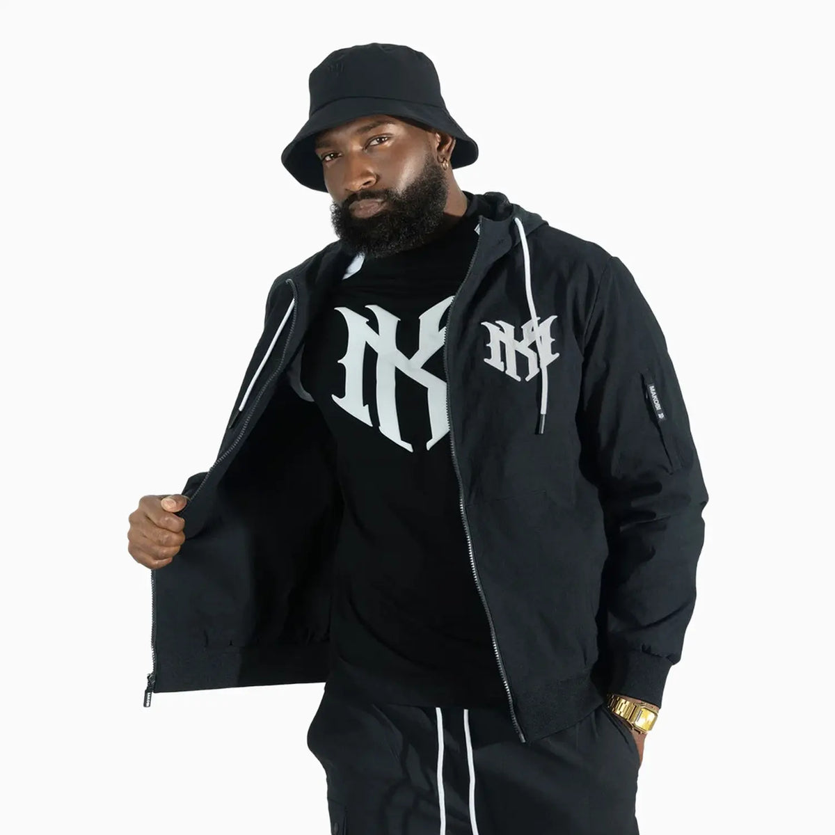 Men's Adorni Zip Up Hoodie Makobi - Tops and Bottoms USA