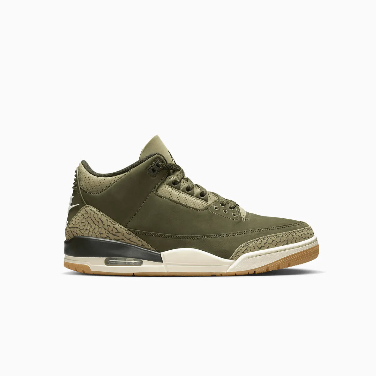 Air Jordan 3 Retro \'Family Affair\' Mens Retro Basketball Olive/Sail DN3707 202 Men main image 4