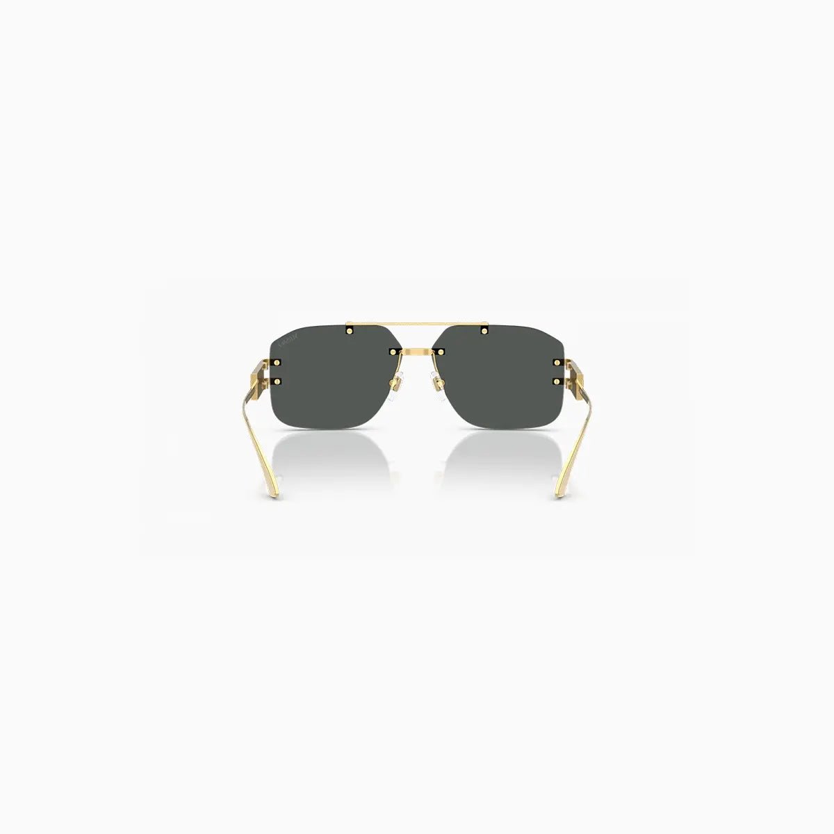Men's Varsace Gold Dark Grey Sunglasses Versace - Tops and Bottoms USA