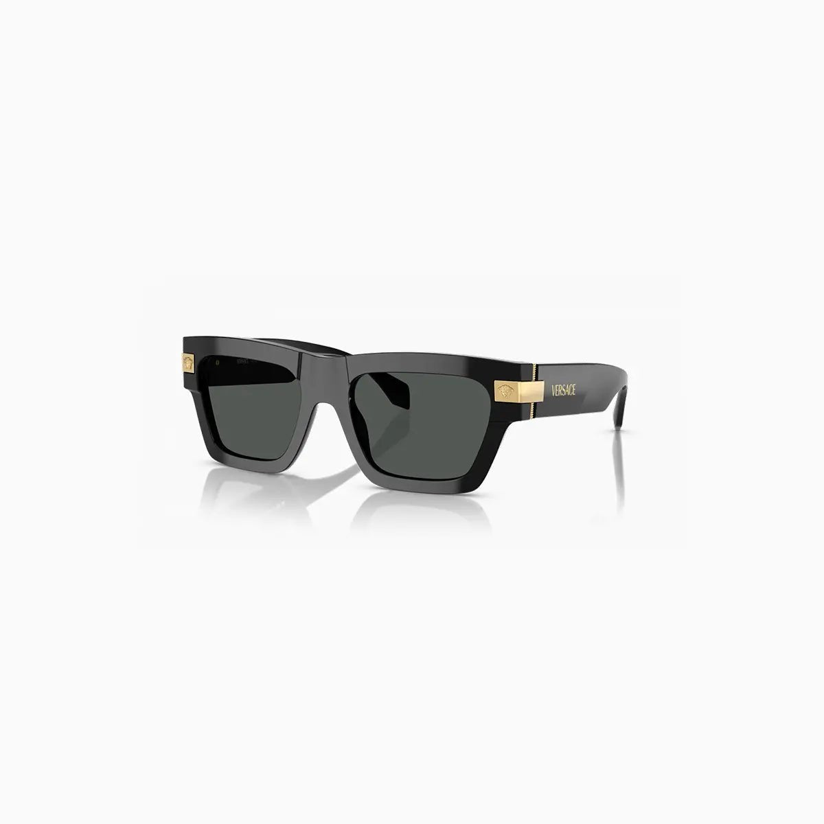 Men's Versace Black Dark Grey Sunglasses Versace - Tops and Bottoms USA