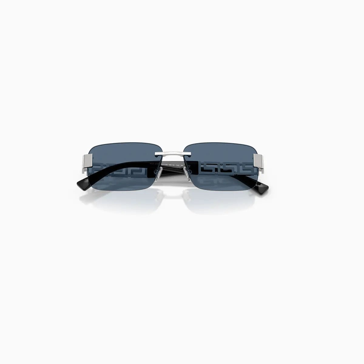 Men's Versace Silver Dark Blue Sunglass Versace - Tops and Bottoms USA