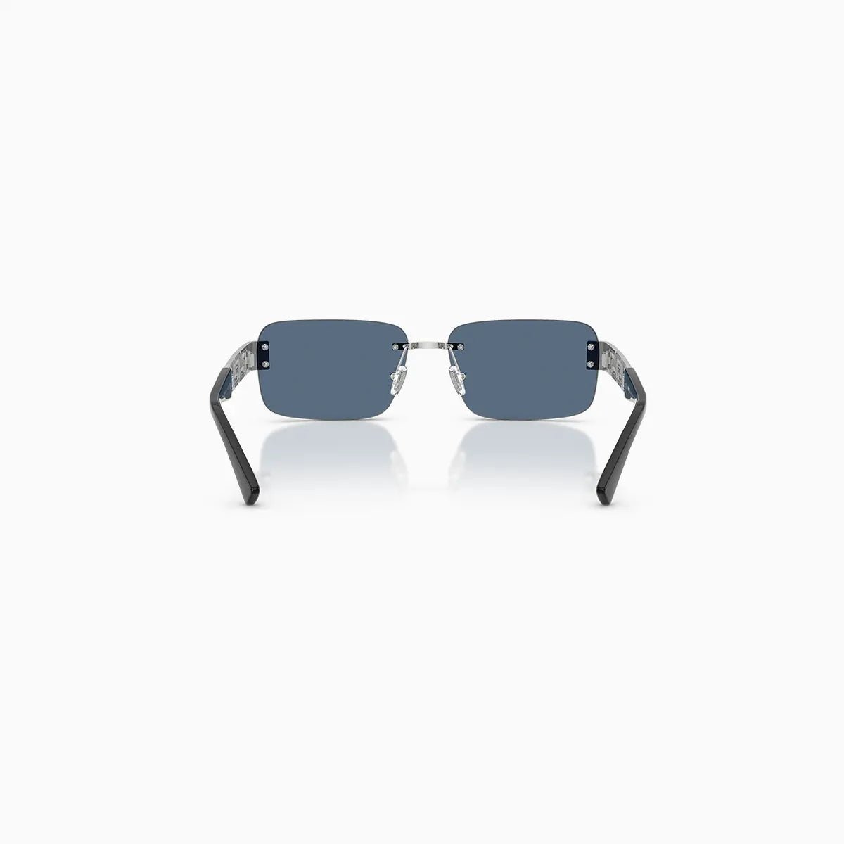 Men's Versace Silver Dark Blue Sunglass Versace - Tops and Bottoms USA