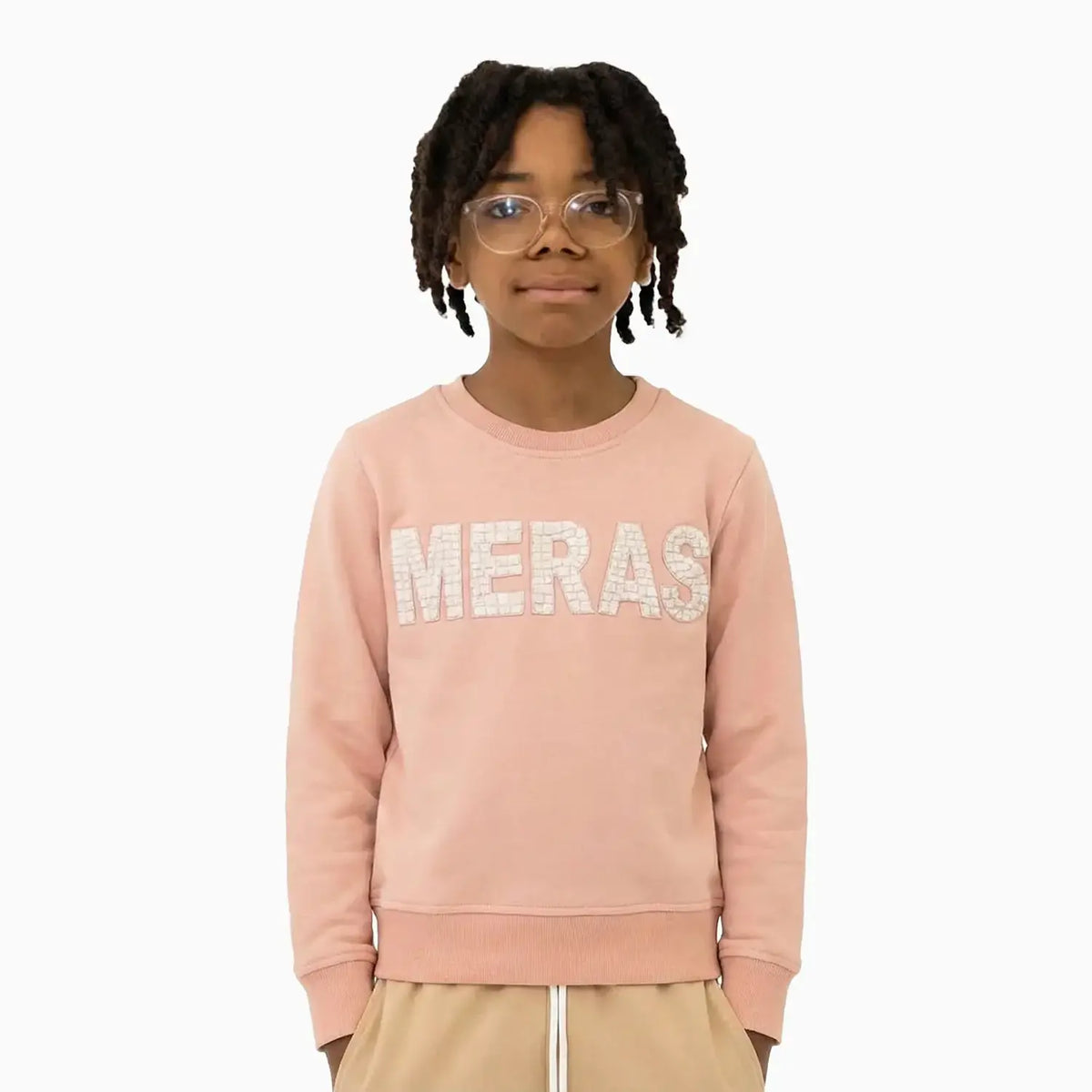 Kid's Embroidery Crew Neck Sweatshirt