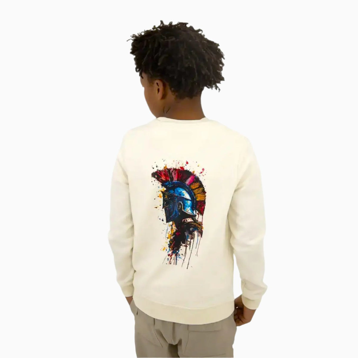 Kid's Soldier Chenille Patch Crew Neck Sweatshirt Meras - Tops and Bottoms USA