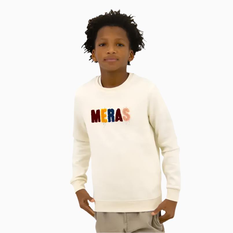 Kid's Soldier Chenille Patch Crew Neck Sweatshirt Meras - Tops and Bottoms USA
