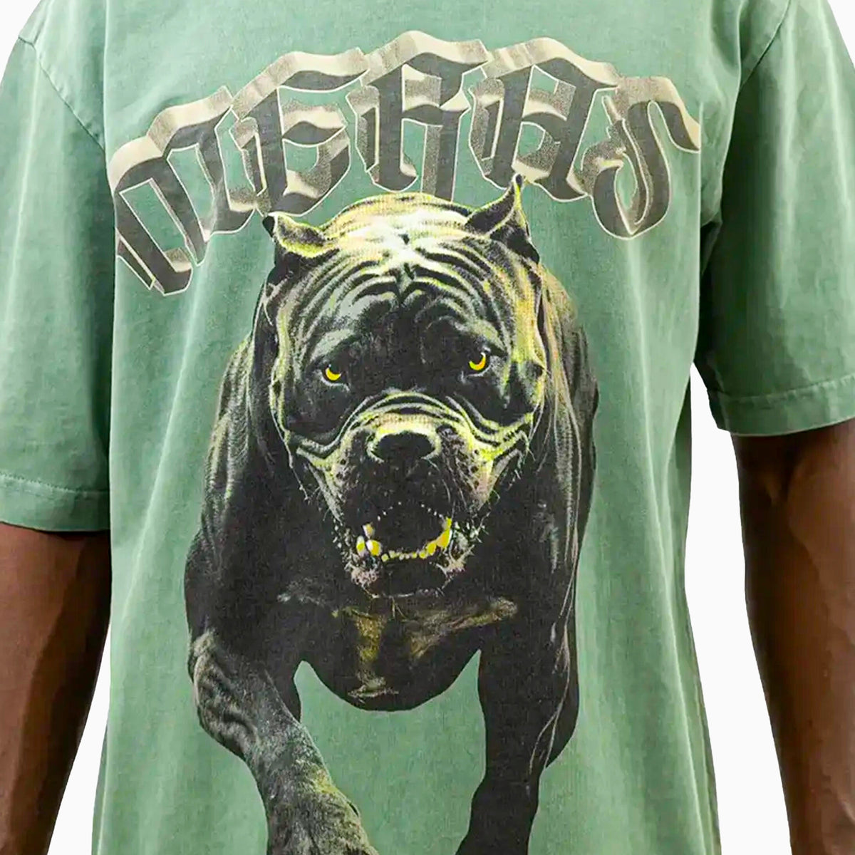 Men's Bull Dog Crew Neck T-Shirt Meras - Tops and Bottoms USA