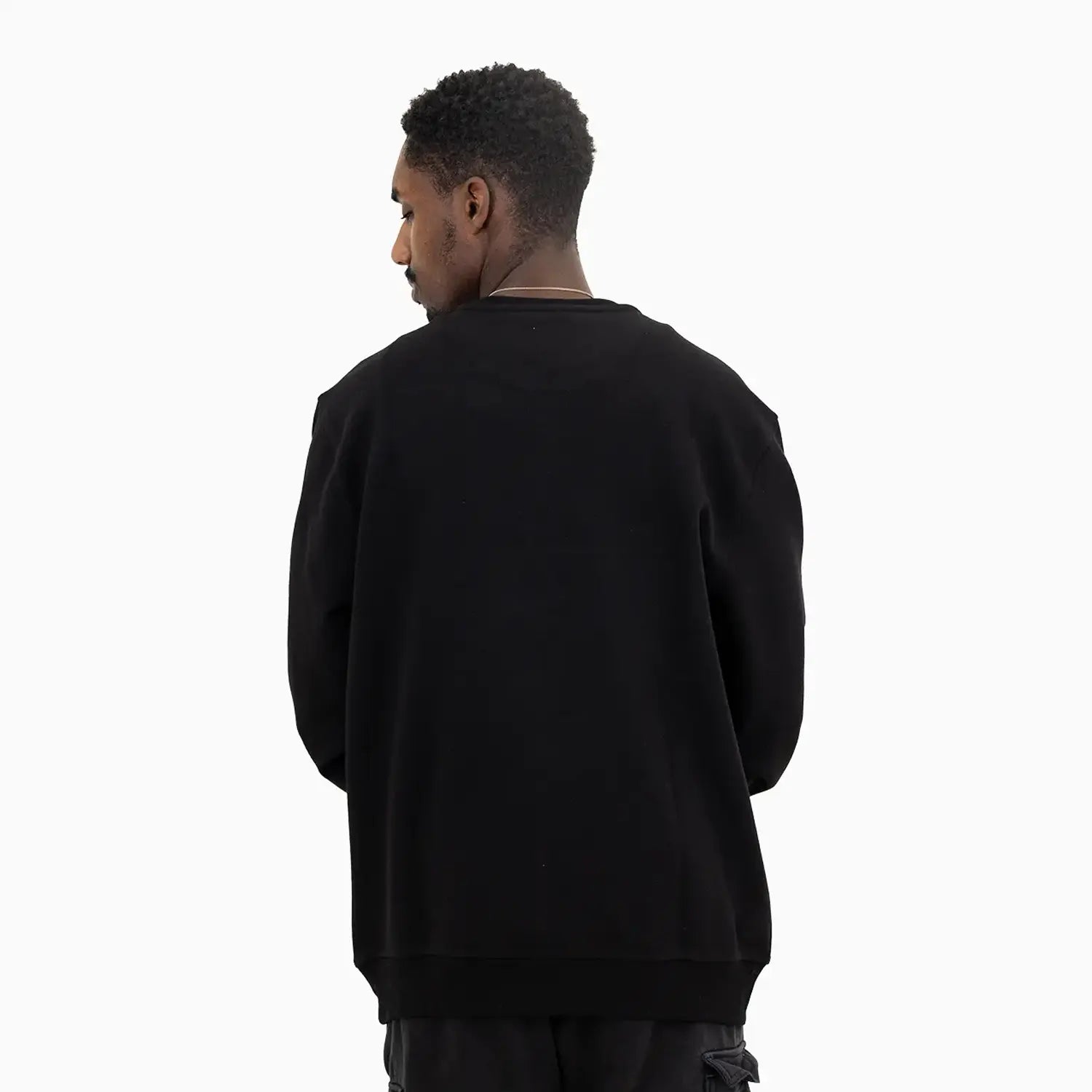 Men's Chenille Patch Crew Neck Sweatshirt Meras - Tops and Bottoms USA