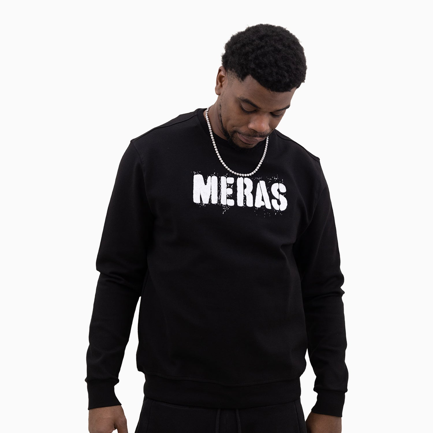 meras-mens-logo-classic-crew-neck-sweatshirt-mc2307-blkwht