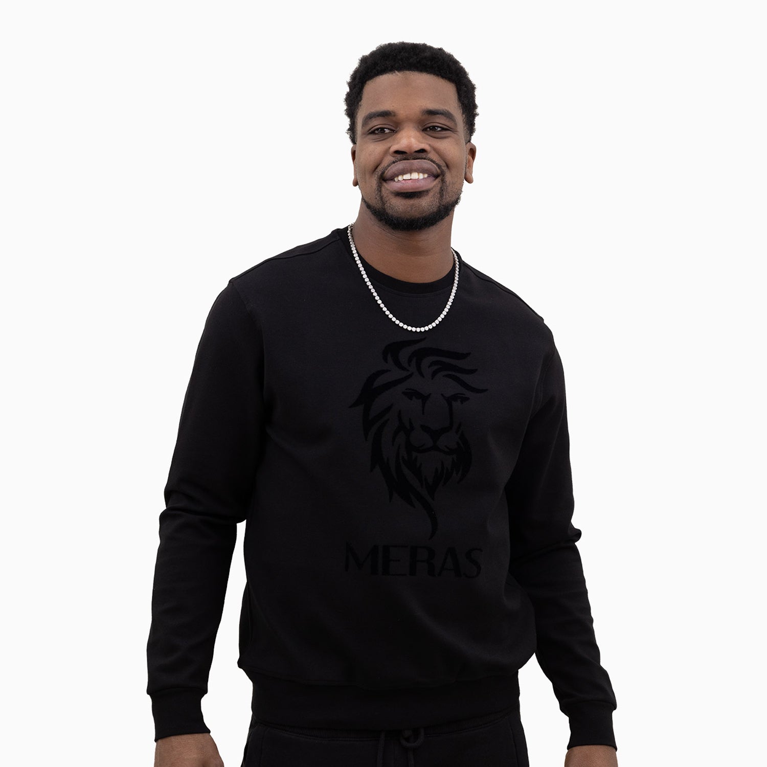 meras-mens-classic-logo-crew-neck-sweatshirt-mc2305-black