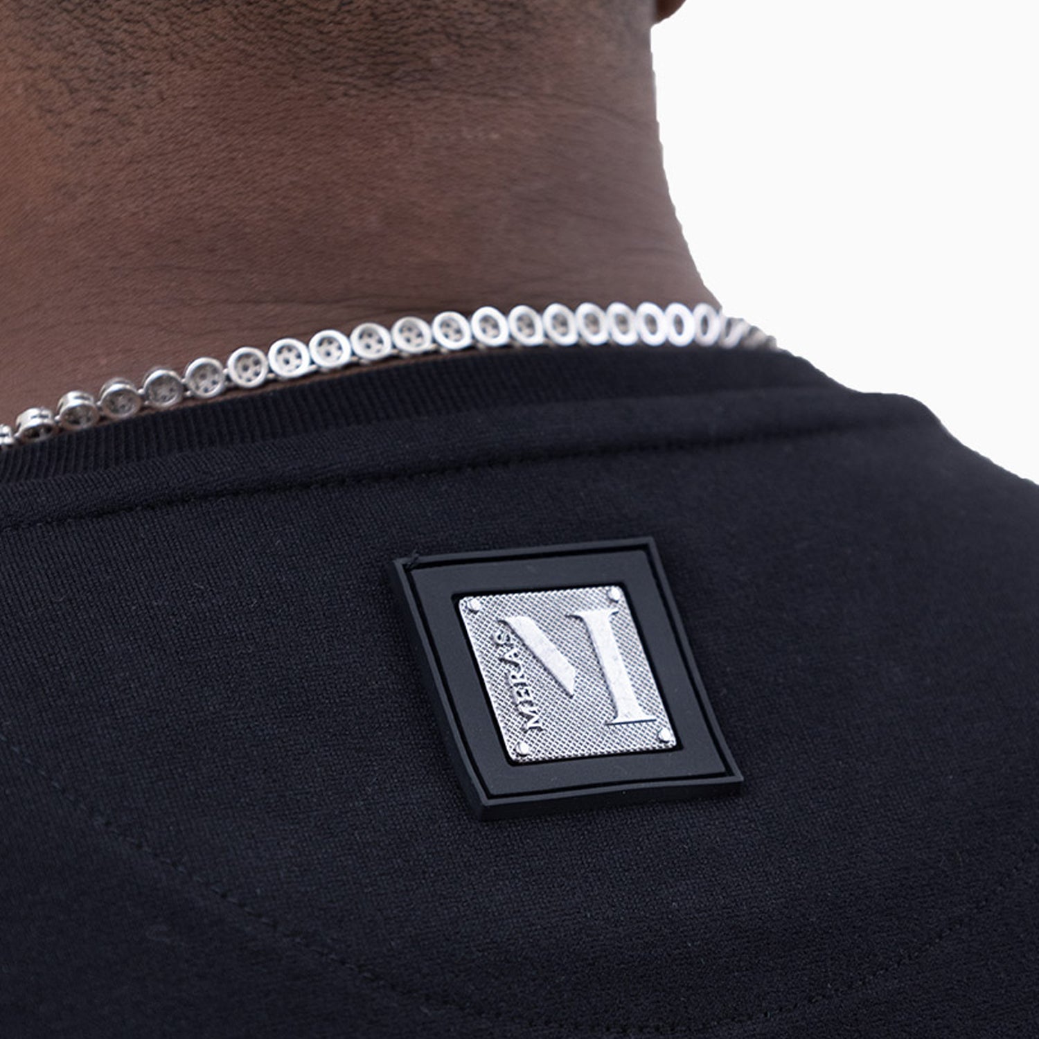 meras-mens-classic-logo-crew-neck-sweatshirt-mc2305-black