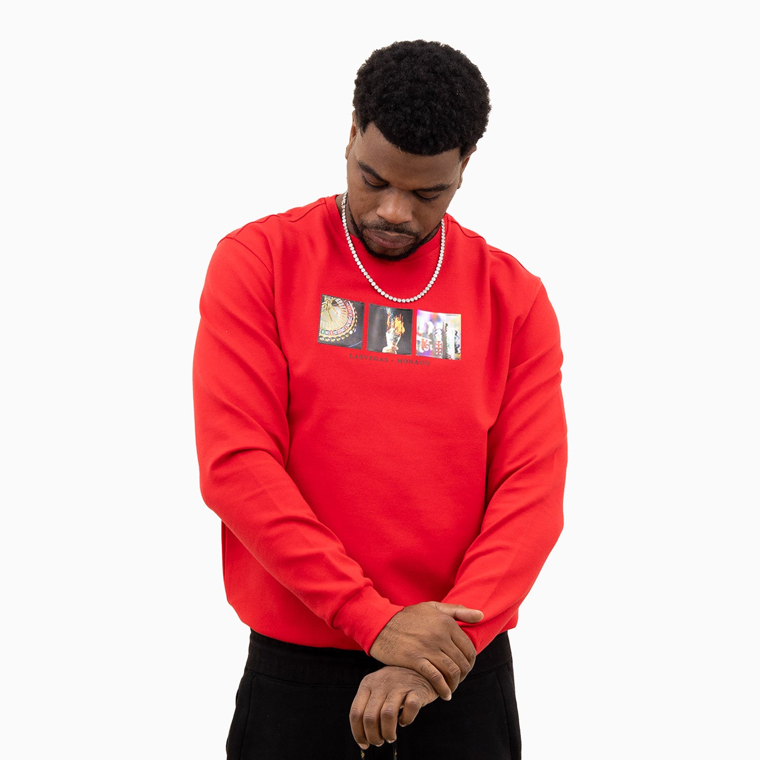 meras-mens-crew-neck-sweatshirt-mc2309-red