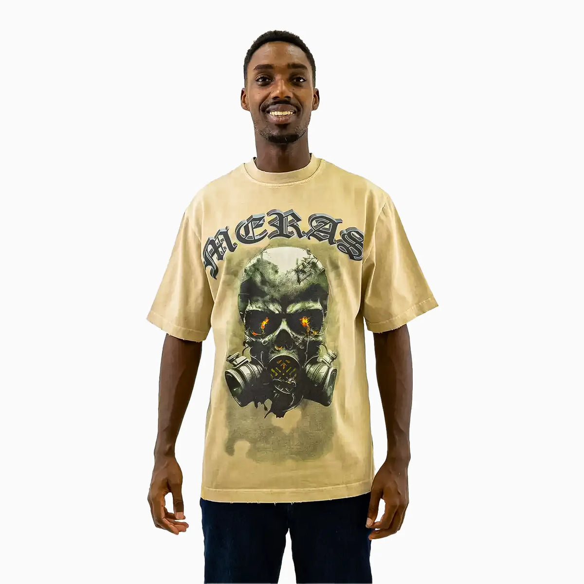 Men's Skull Mask Crew Neck T-Shirt Meras - Tops and Bottoms USA