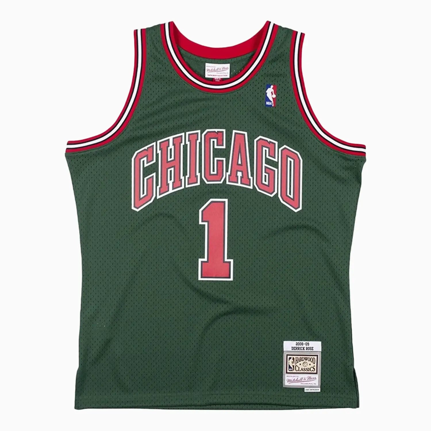 Mitchell & Ness Chicago Rose 1 ユニフォーム Mitchell & Ness Adult Chicago Bulls Derrick Rose #1 Black Hardwood