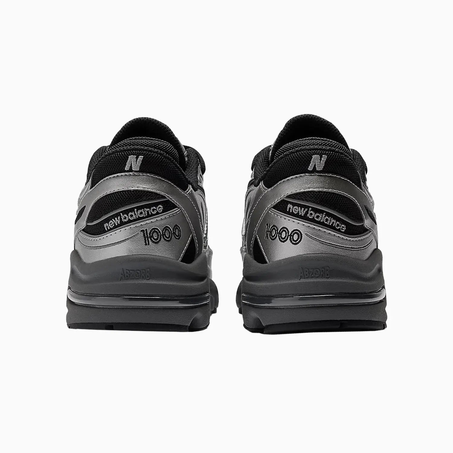 1000 "Black Silver Metallic" New Balance - Tops and Bottoms USA