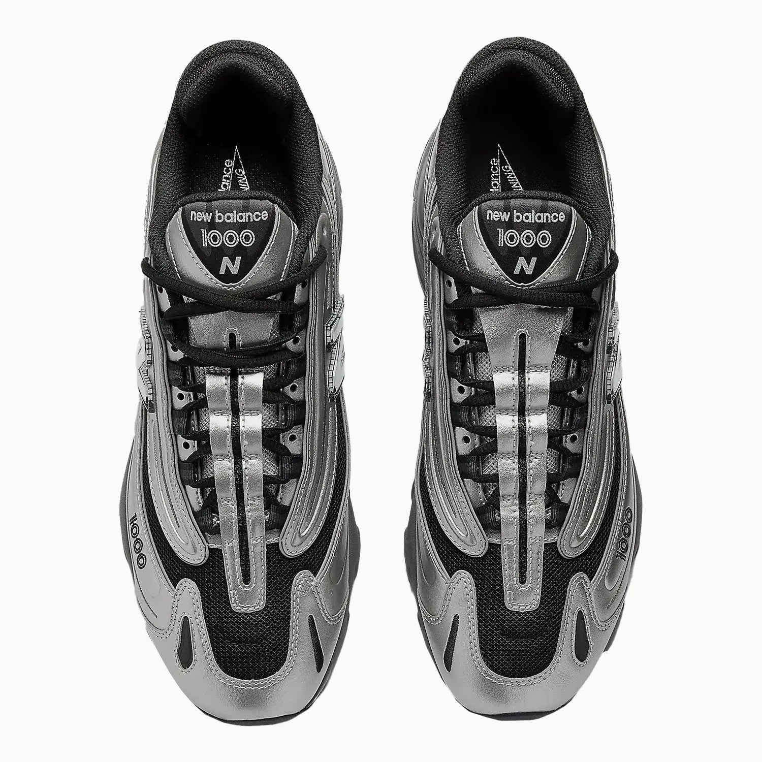 1000 "Black Silver Metallic" New Balance - Tops and Bottoms USA