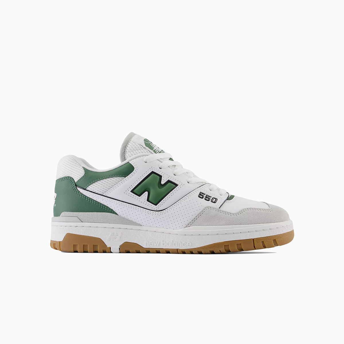 New Balance 550 White/Green Men\'s 13/ Women\'s 14.5 New Balance 550 (White/Pine Green) | BB550ESB main image 2