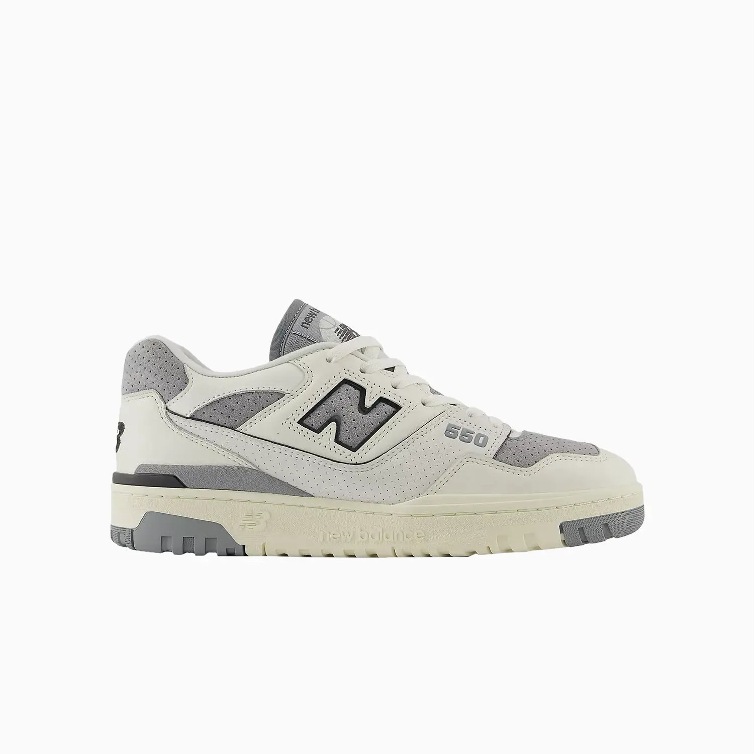 550 "Sea Salt With Slate Grey" New Balance - Tops and Bottoms USA