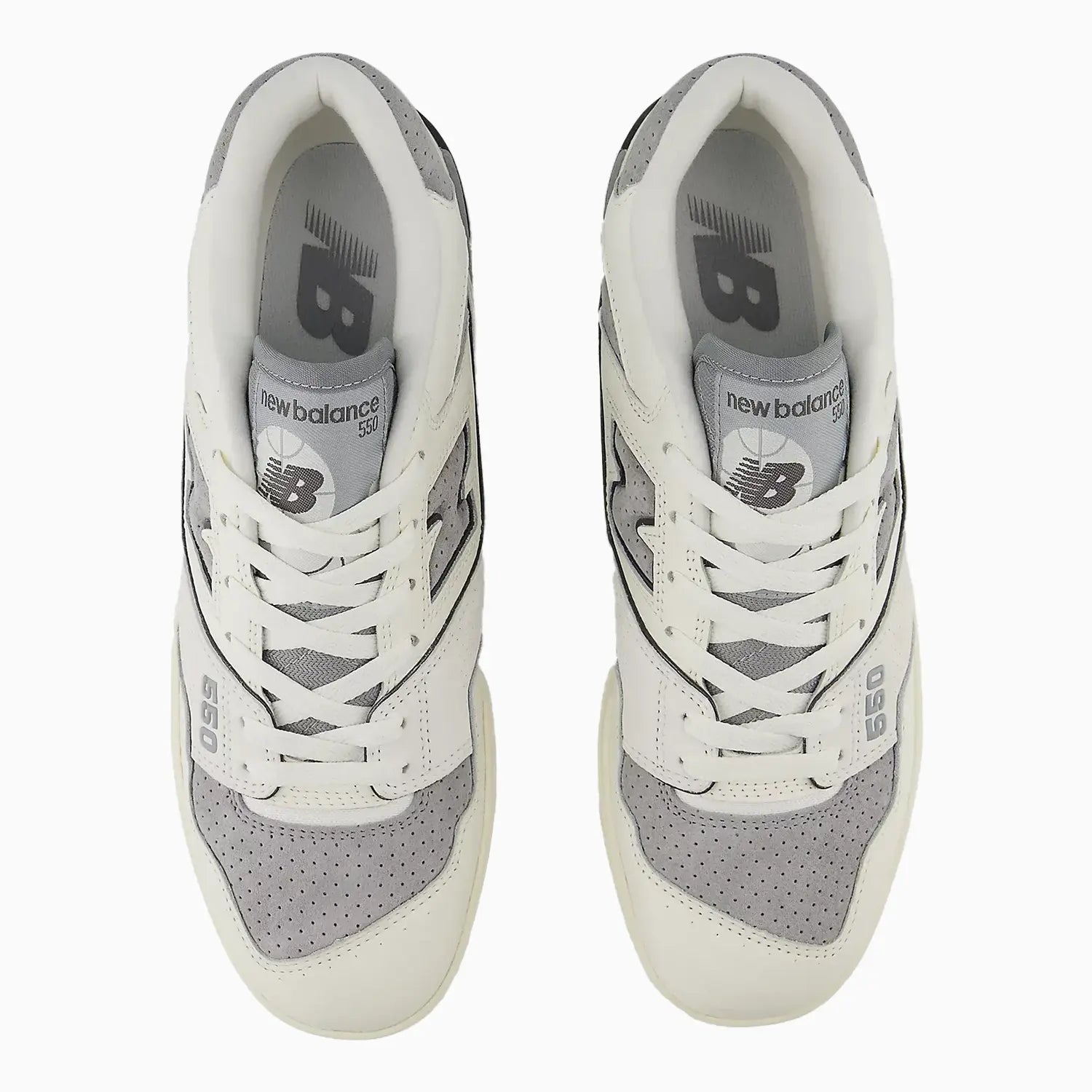 550 "Sea Salt With Slate Grey" New Balance - Tops and Bottoms USA
