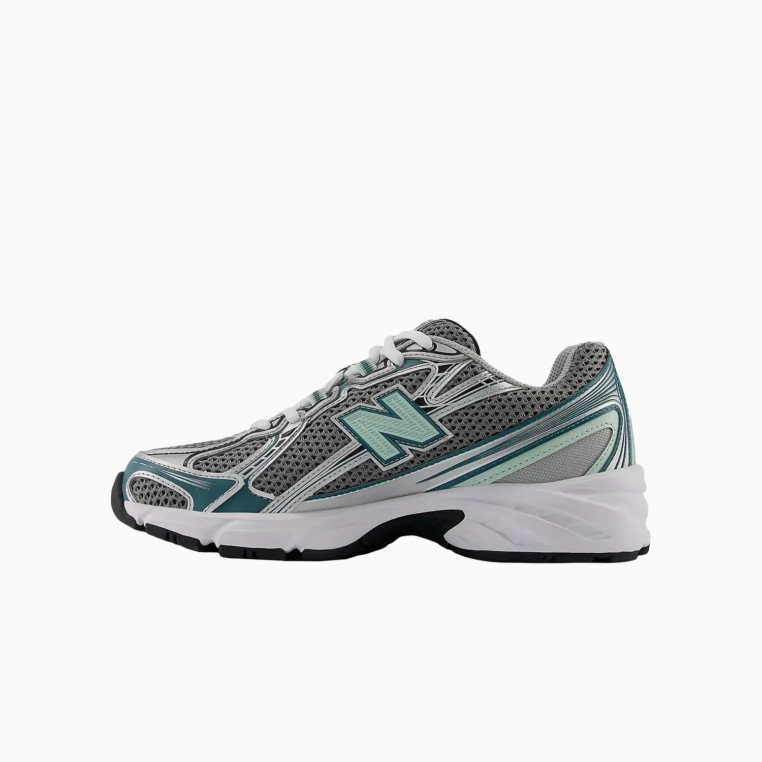 740 "Silver Metallic New Spruce" New Balance - Tops and Bottoms USA