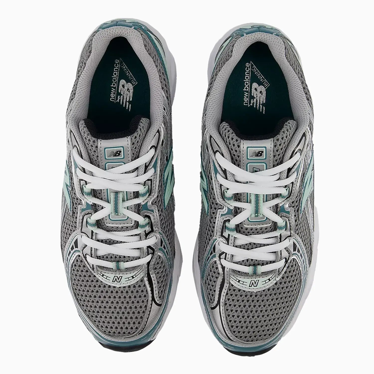 740 "Silver Metallic New Spruce" New Balance - Tops and Bottoms USA