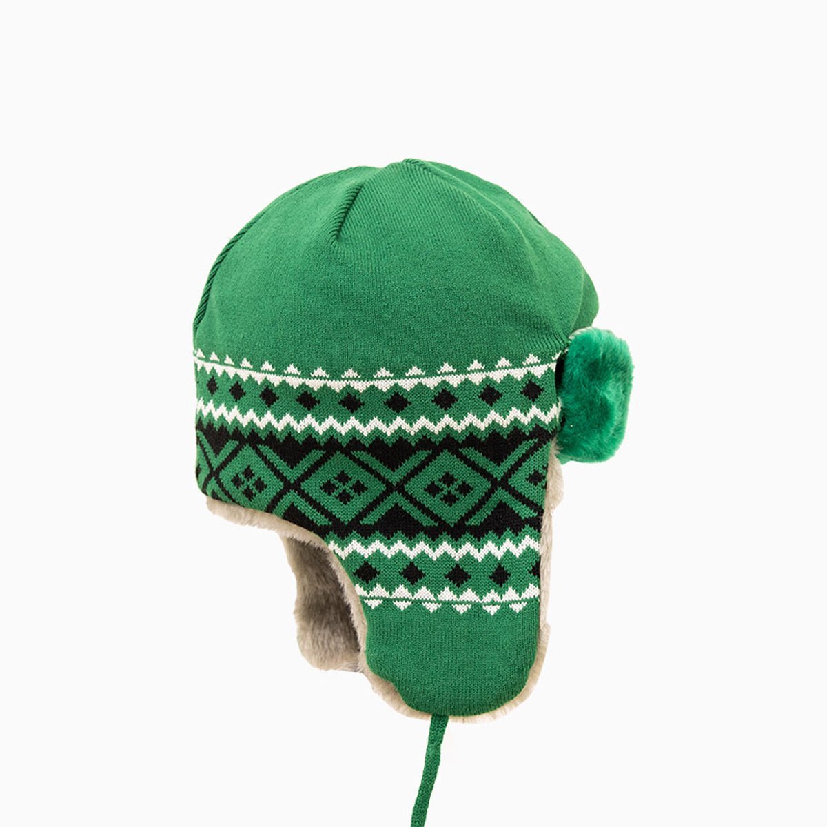 Boston Celtics NBA Trapper Knit Cuff Beanie Hat New Era - Tops and Bottoms USA