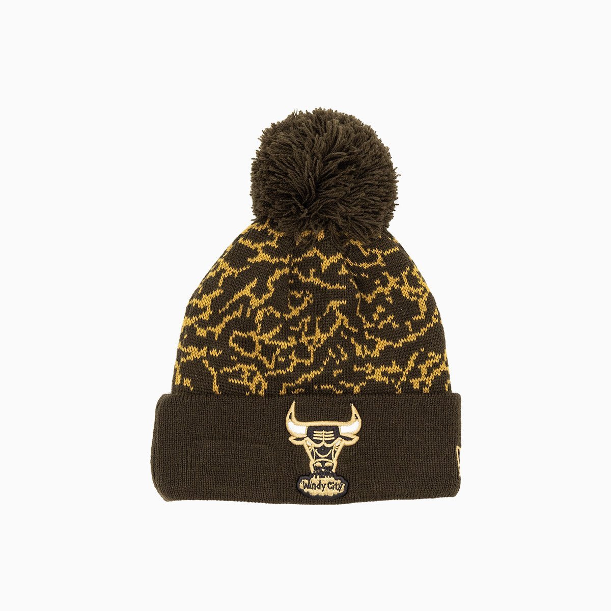 Kid's Chicago Bulls NBA Pom Beanie Knit Hat New Era - Tops and Bottoms USA